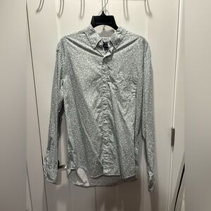 J. Crew men’s shirt floral green L